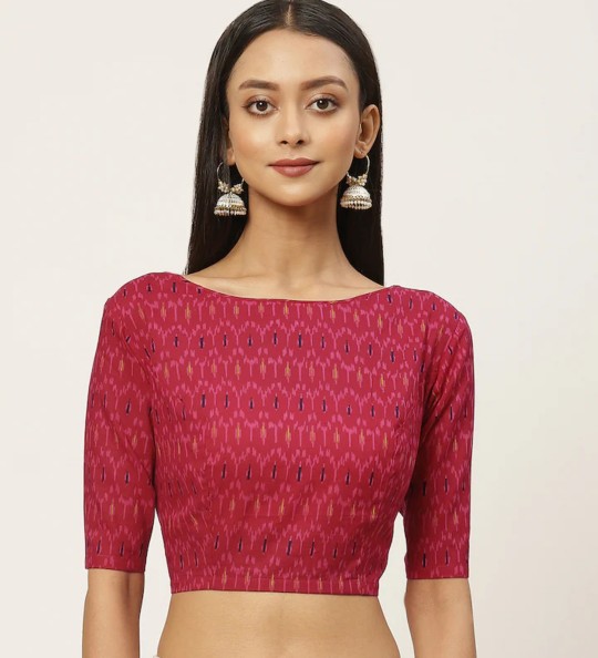 trendy cotton saree blouse design 12.jpg