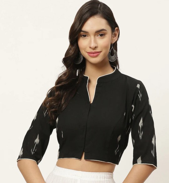 trendy cotton saree blouse design 14.jpg