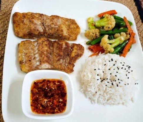 Grilled singhara fish 